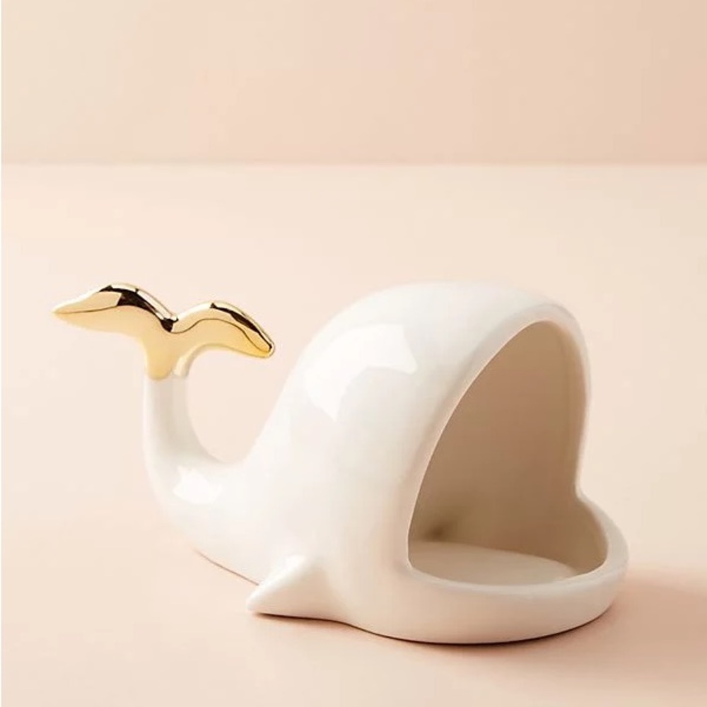Anthropologie White Whale Trinket Dish - Picture 2 of 10